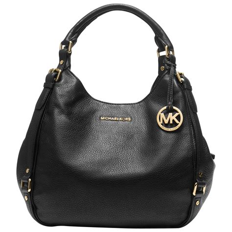 black michael kors satchel|michael kors black shoulder handbags.